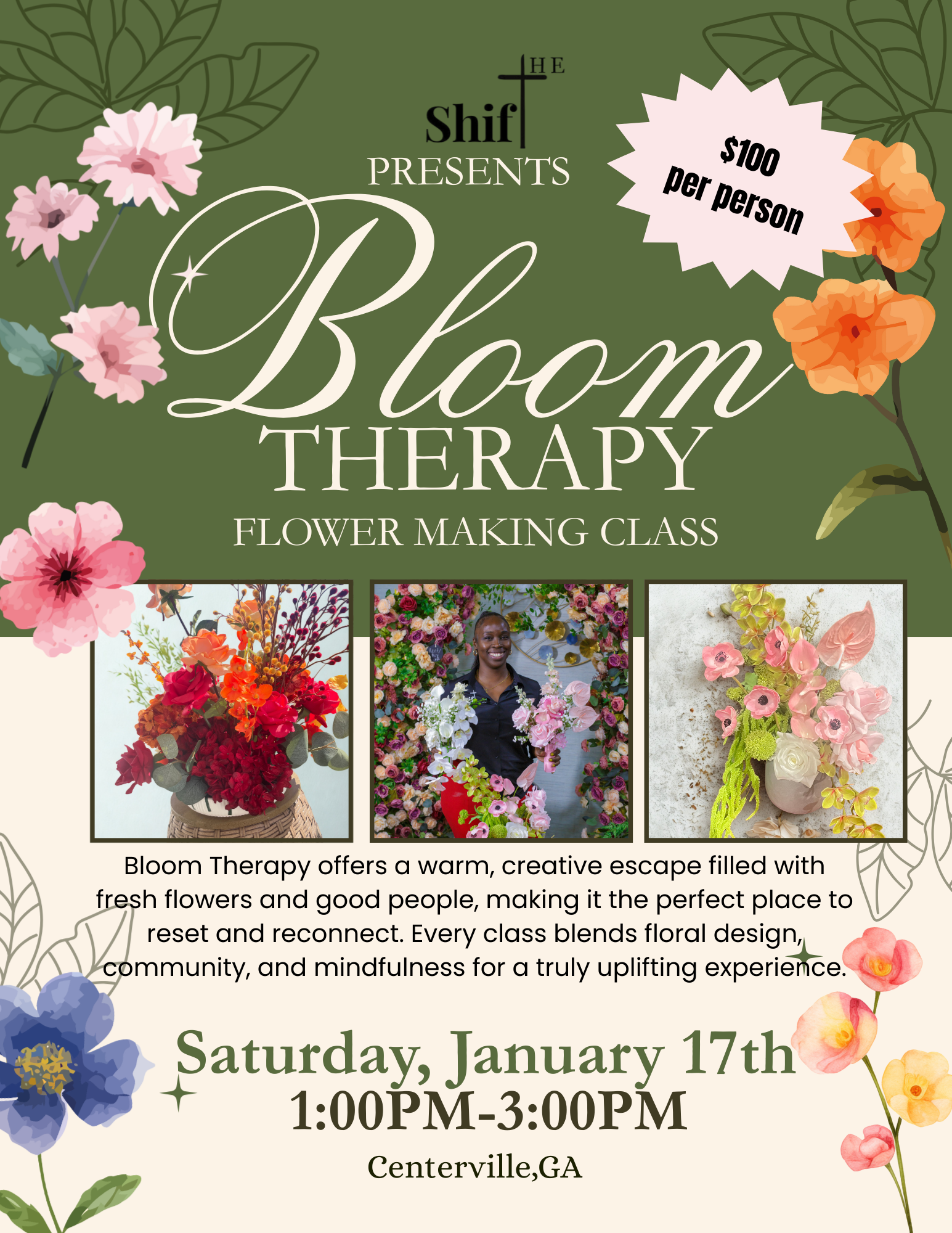 bloom therapy flyer