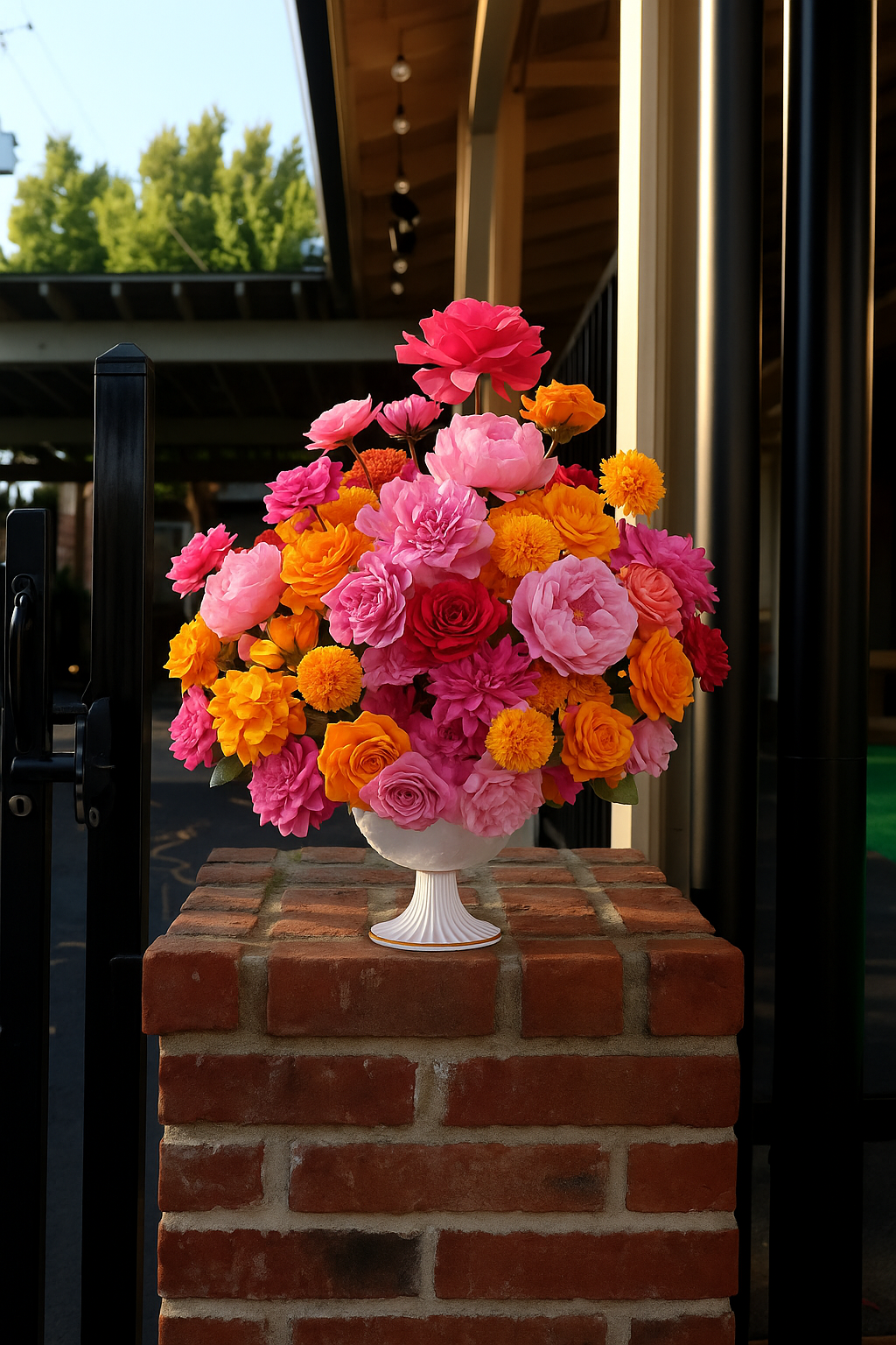 Gallery disaplying various floral arrangements.
