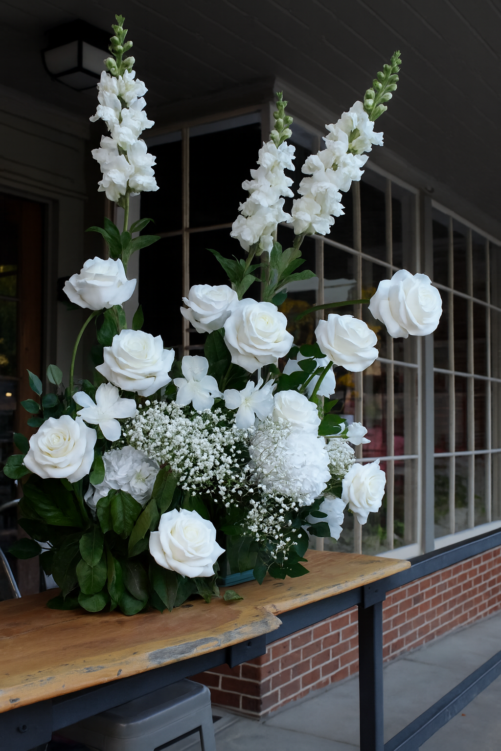 Gallery disaplying various floral arrangements.